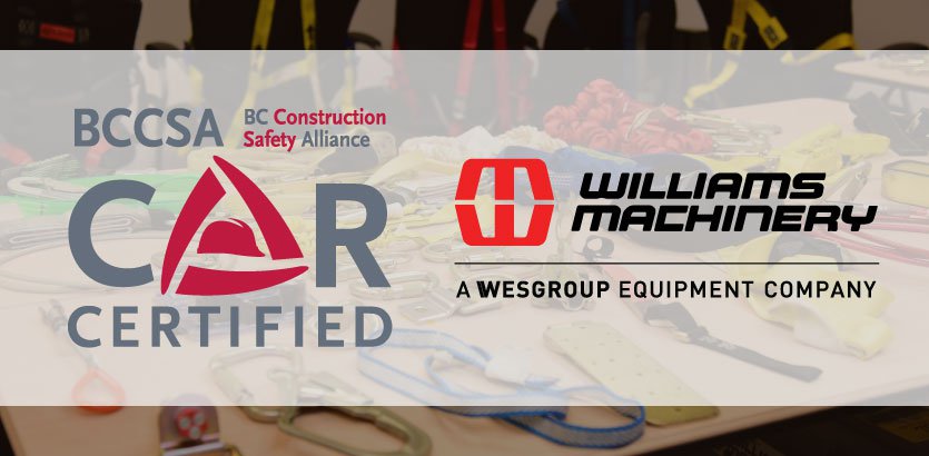 Williams Machinery Receives COR Certification Williams Machinery Receives COR Certification