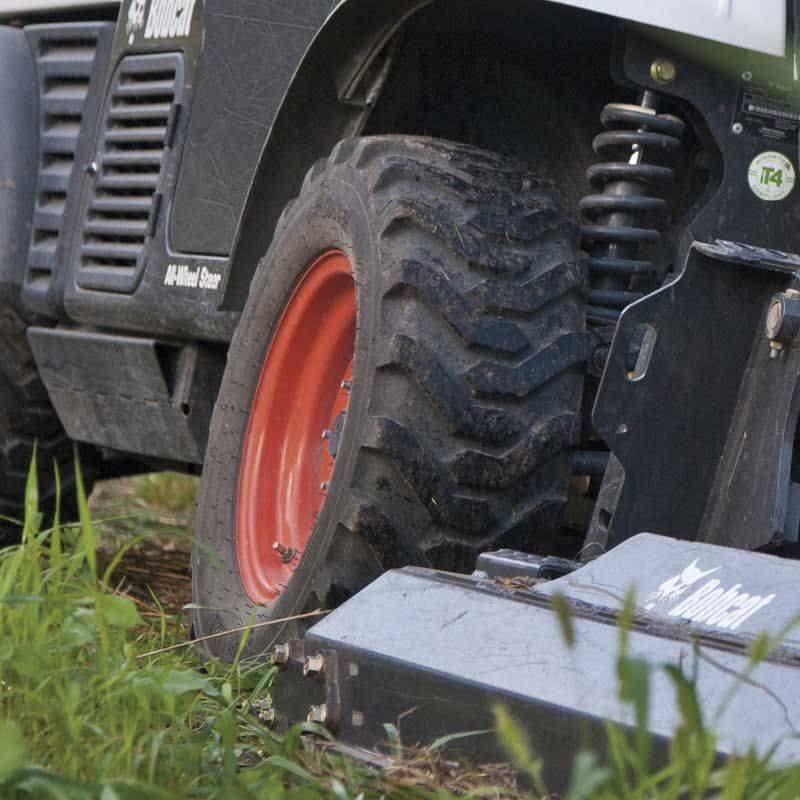 Genuine Bobcat 29in x 10.5in x 15in General Purpose Tire 7023288 shown on a Toolcat work machine