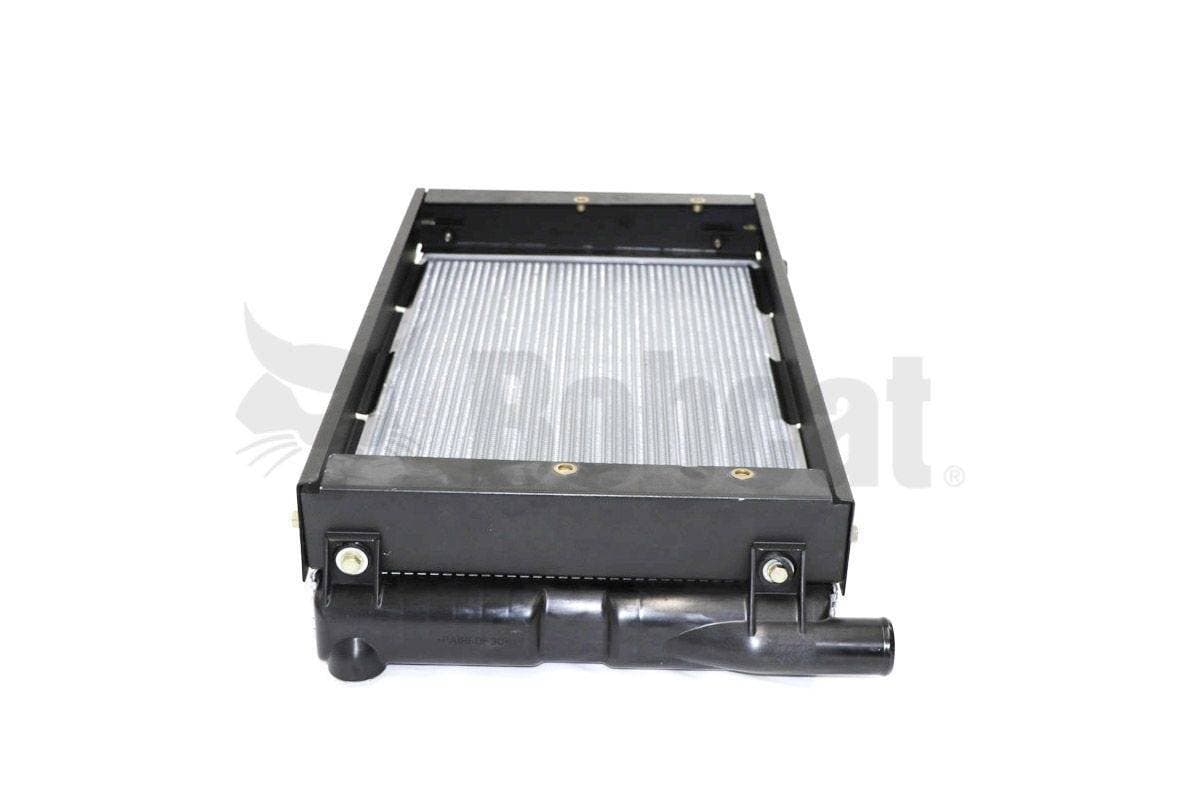 Genuine Bobcat Water Radiator Exchanger, 7173921, showing section that connects to the radiator hose.