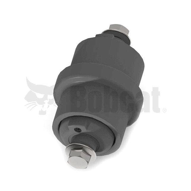 Genuine Bobcat Bottom Track Roller for Steel Tracks, 7013576, for excavators, showing the grease zerk hole.