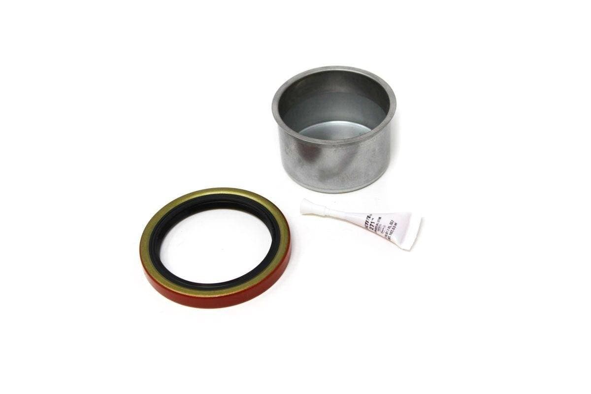 Genuine Bobcat Axle Sleeve Repair Kit, 6722907, showing the seal, Loctite adhesive, and repair sleeve overhead.