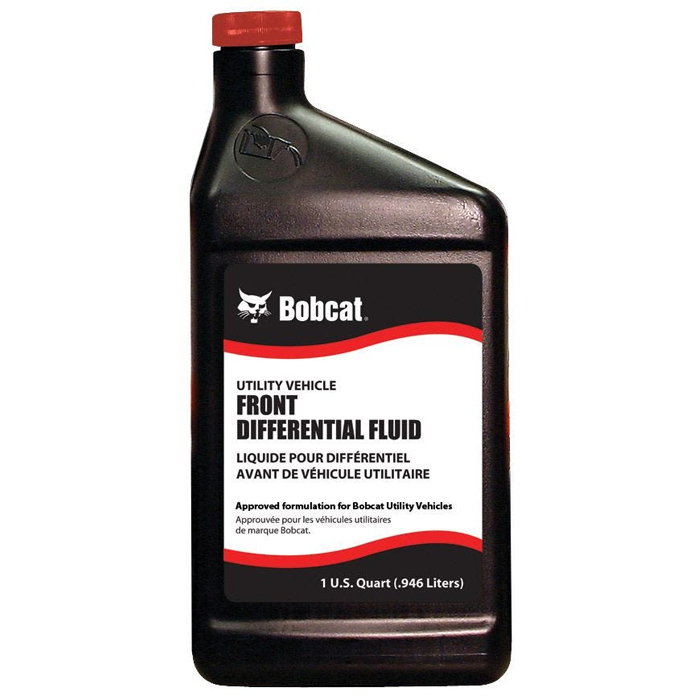 Genuine Bobcat Front Differential Fluid, 2878408 showing the quart size bottle.