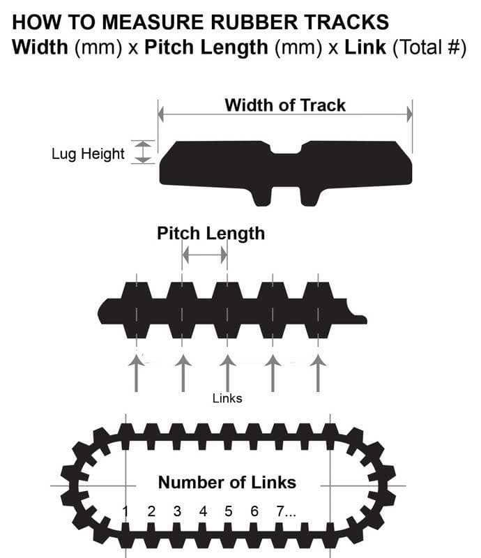 Genuine Bobcat Track Measurement 7324236 6 showing view 7