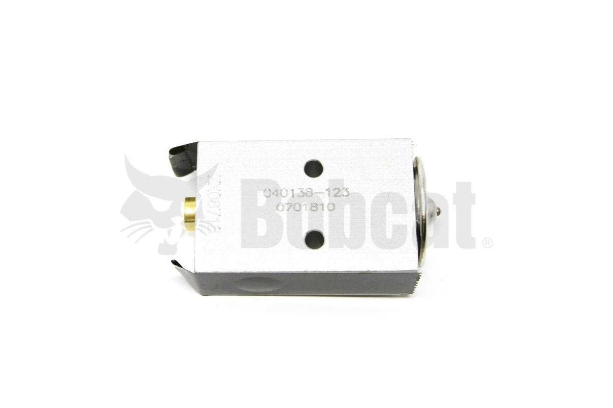 Genuine Bobcat AC Valve Block, 6675534 top view with clear numbers. 