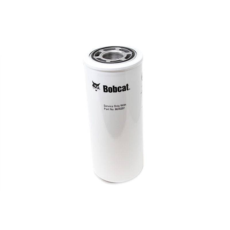 Genuine Bobcat hydraulic filter 6670207 shown upright.
