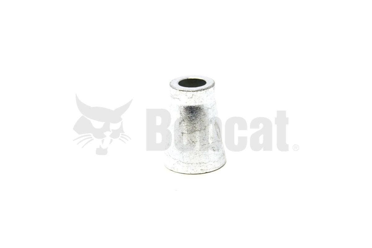 Genuine Bobcat Tapered Spacer, 7110276 sitting vertically narrow end up.