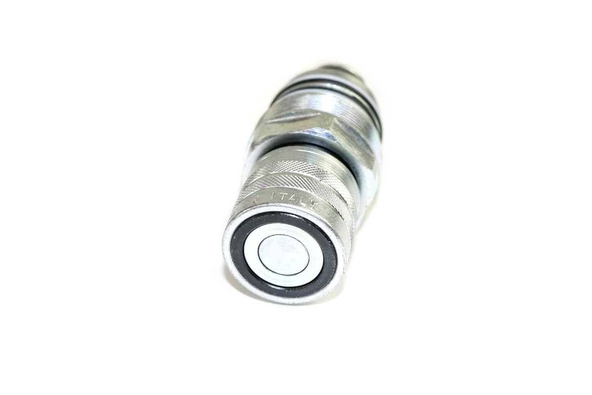 Genuine Bobcat Female Flat Faced Coupler, Replacement Cartridge, 4BD4FI Block, 6680018, showing the flat face.