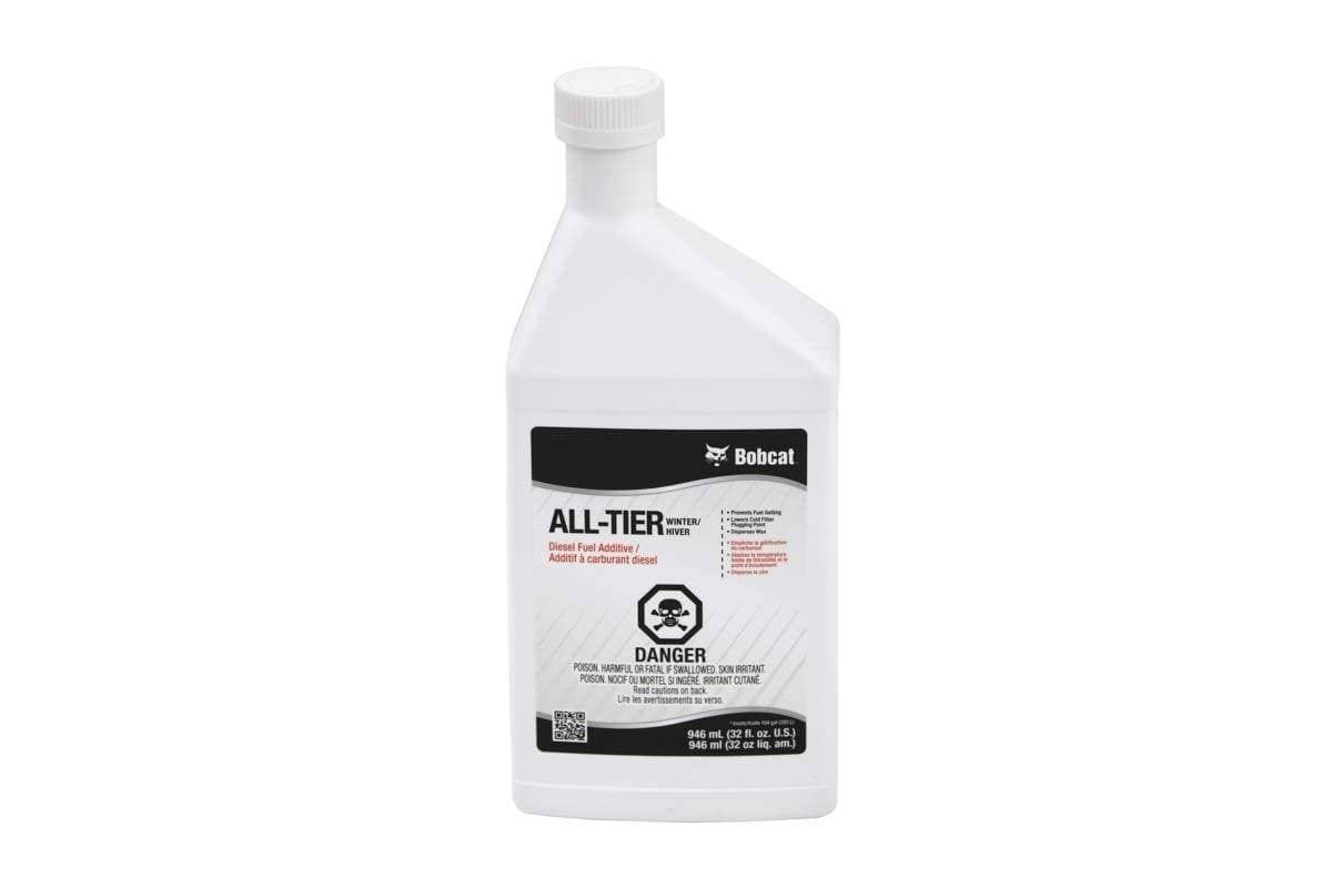 Genuine Bobcat All-Tier Fuel Treatment Additive, Winter Formula 32oz 7474798 front label