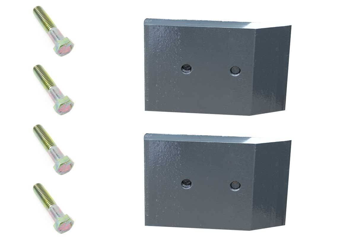 Genuine Bobcat Corner Cutting Edge Kit 6729084 showing all that is included in the kit