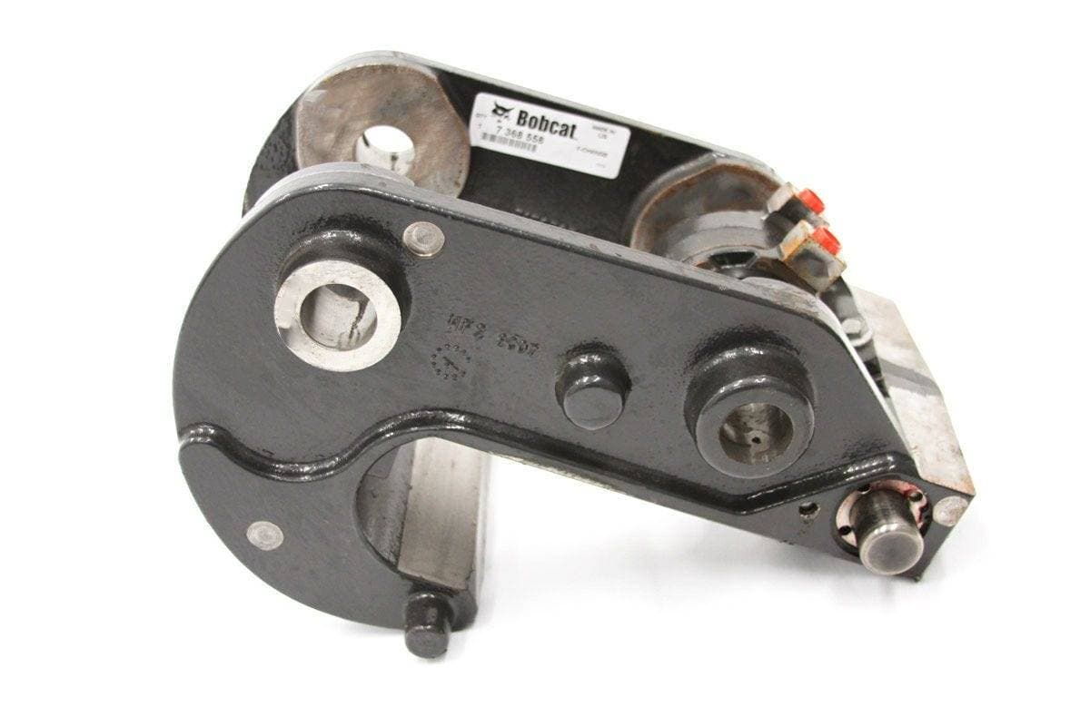 Genuine Bobcat Hydraulic X-Change, 7368558 showing the profile view of the hydraulic swivel and pins.