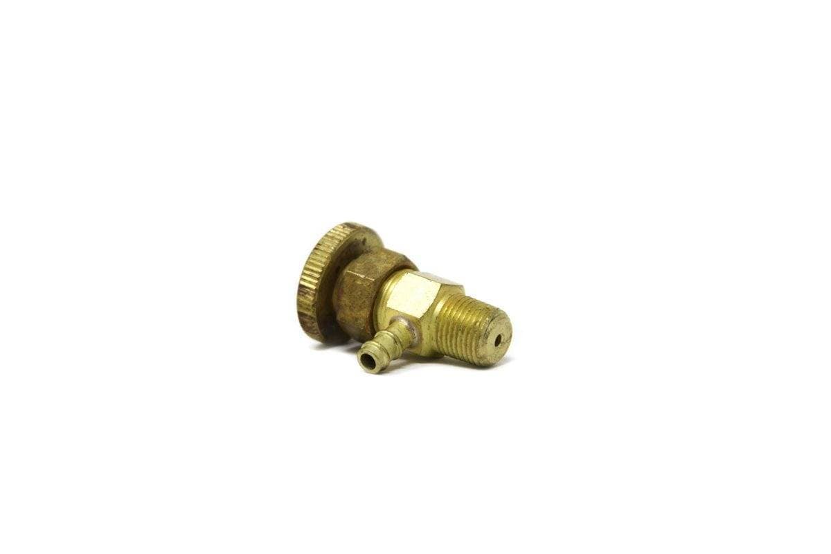 Genuine Bobcat Injector Pump Valve, 6598102 showing the threads, cock, and hex nut.