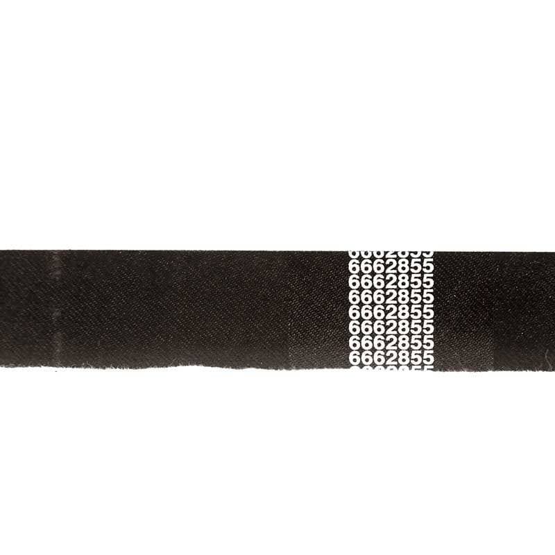 Genuine Bobcat Drive Pump Belt, 6662855, showing close up of the flat side.