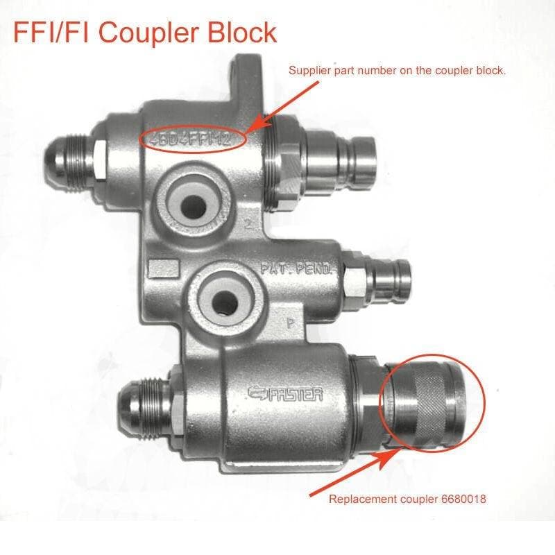 Genuine Bobcat coupler block diagram.