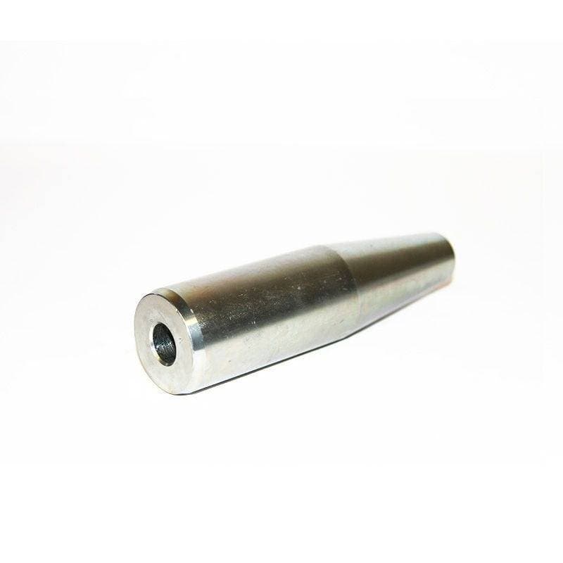 Genuine Bobcat tapered pivot pin, 6728971, showing the wide end.