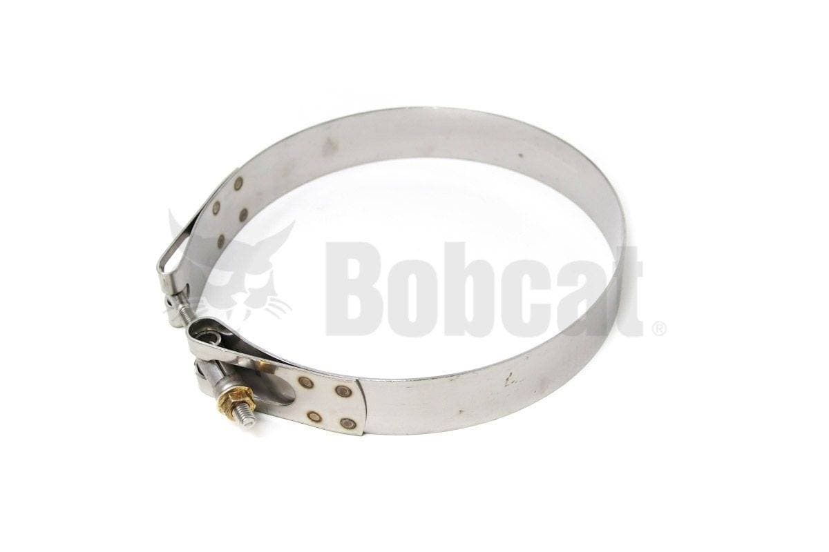 Genuine Bobcat SCR Brand Clamp, 7293691 showing the lock nut.